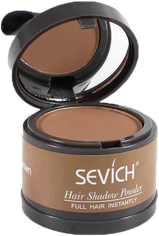 CAIfnv Hair Line Powder with Puff, Instant Fiber Cover Powder Waterproof Root Cover Up Hairline Powder for Thinning Hair (C)