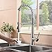 Hotis Stainless Steel Single Lever Handle Pull Down Sprayer Kitchen Faucet, Kitchen Faucets Brushed Nickel Finish