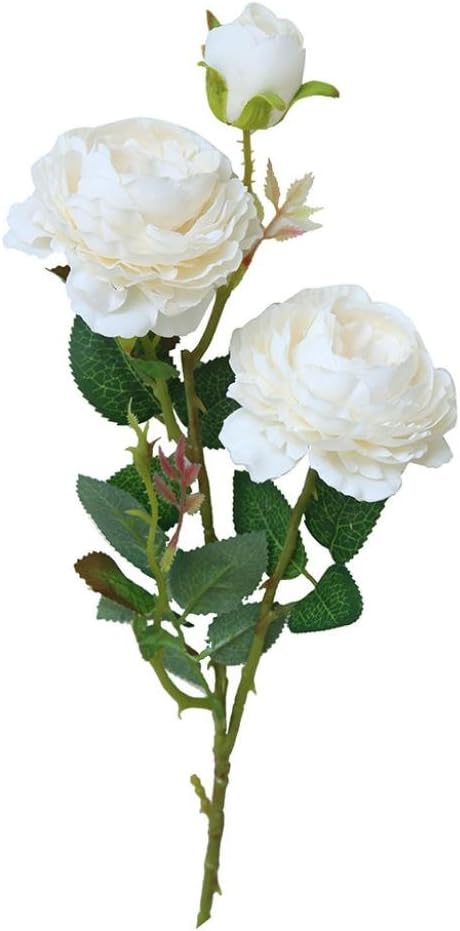 Wawer Artificial Flowers, ‘Petals Feel and Look like Fresh Peony Floral Foliage ’ Artificial Flower Bouquet Arrangement, Perfect for Wedding,Party, Home Décor DIY
