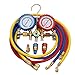 BETOOLL R134a R12 R22 R502 AC A/C Manifold Gauge Set 5FT Colored Hose Air Conditioner Refrige