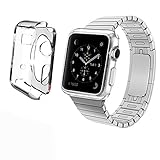 Apple Watch Case With Screen Protector and Cleaning Cloth Included - 42mm Vittle TPU Crystal Clear Case for Apple Watch