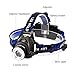 EOTO LIGHT Rechargeable Headlamp,1800 Lumens Zoomable Waterproof LED Head lamp flshlight, Hands-Free Headlight Torch Lamp for Hunting Hiking Camping Fishing Reading Running Cycling
