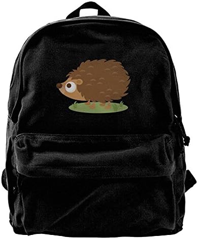 Large Hedgehog Boy Waterproof Hiking Backpack Travel Bag Canvas Backpack For School Casual Lightweight Laptop Travel Daypack
