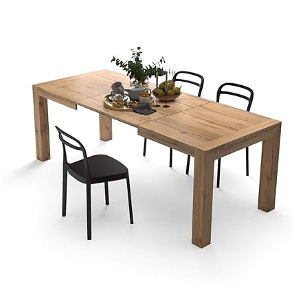 Mobilifiver Ausziehtisch Küche, Iacopo, Wotan Eiche, 140 cm - 220 cm x 90 x 77 cm