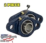 2 Piece- 1 inch 2 Bolt Pillow Block Flange Bearing, UCFL205-16, Self-Alignment, Brand New