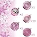 KI Store Pink Christmas Balls 34pcs 2.36-Inch Christmas Tree Decoration Ornaments for Xmas Tree Holiday Wreath Garland Decor Ornaments Hooks Included
