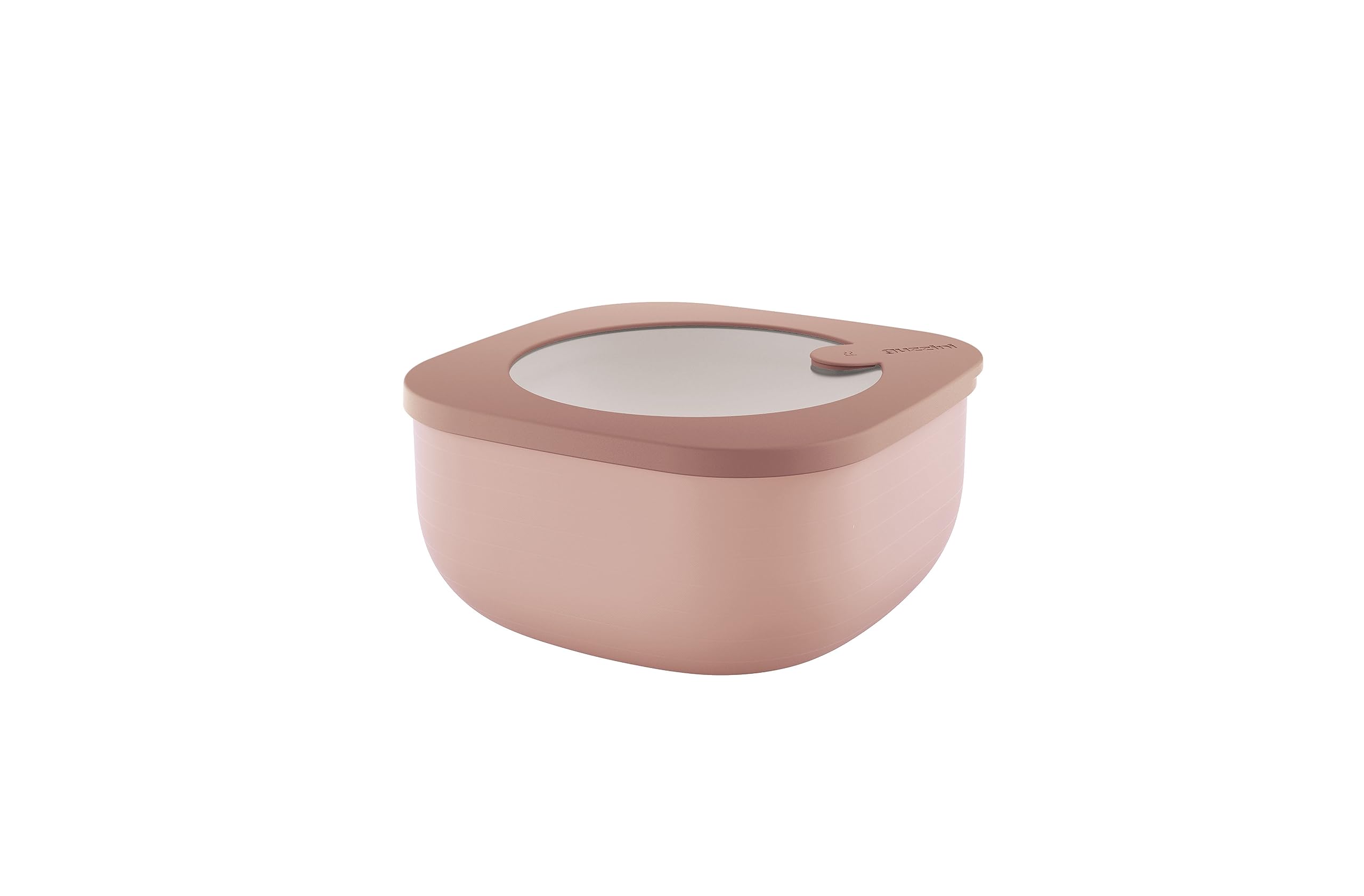 Guzzini - Kitchen Active Design, STORE&MORE BIO, Shallow Airtight Fridge/Freezer/Microwave Containers (M) - Peach Blossom Pink, 16 x16 x h7,8 cm | 975 cc - 170720251