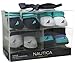 Nautica Baby Boys' 4 Pack Assorted Booties, Blue Multi, 0-6 Months