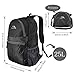 QYUHE Ultra Lightweight Packable Backpack Hiking Travelling Daypack 25L Black