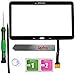 SlyPry Samsung Galaxy Tab 4 10.1 SM-T530 T531 T535 Black Touch Screen Digitizer Panel Glass Replacement Part + PreInstalled Adhesive with SlyPry tools kit