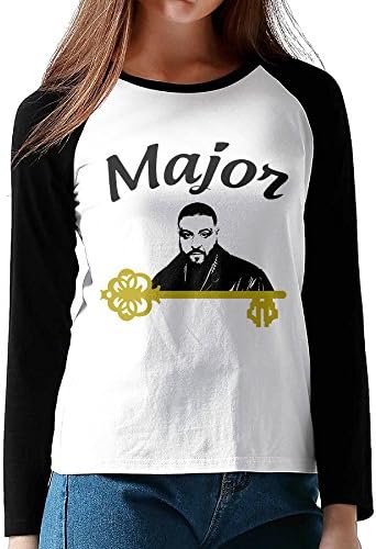 Major Key DJ Khaled Black 80s Cotton Raglan Tee Shirt