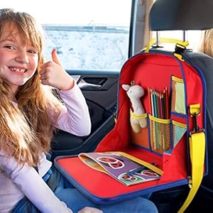Eelites Organizador de Coche Infantil con Soporte de Tablet para