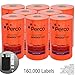 Price Marking Labels for Monarch 1131 Pricing Gun Sticker Adhesive - Free Ink Roll - Made in the USA - 8 Sleeves (160,000 labels), Fluorescent Red