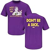 Minnesota Vikings Fans. Don't be a Dick Purple T-Shirt (S-5X)