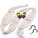 Aozita Macrame Plant Hanger for Hanging Planter Baskets Indoor Outdoor - 3 Tier Large Plant Hangers with 2 Hooks - 70 Inches