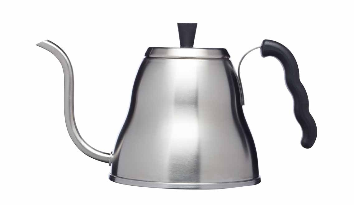 KitchenCraft Le'Xpress Stainless Steel Pour-Over Coffee Kettle with Long Spout, 7 ml (1.25 pints)