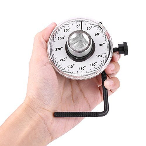 1/2" Drive Torque Angular Gauge with Wrench 360° Adjustable Torque