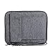 Damero 2 Layer Electronics Organizer Bag, Universal Electronic Accessories Travel Case Storage for USB Cable, Flash Driver, Phone and More, Dark Gray