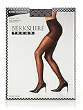 Berkshire Women's Sheer Diamond Control Top Pantyhose, Fantasy Black, 3X-4X