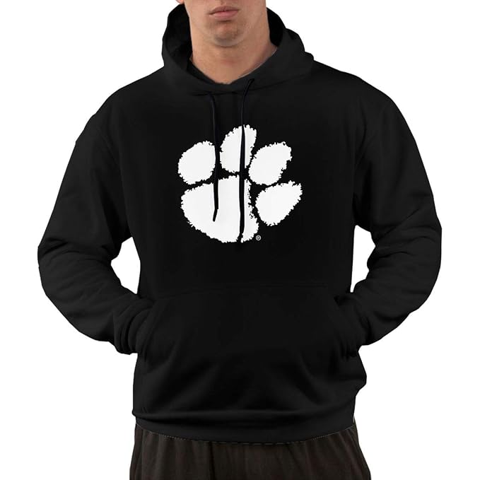 Amazoncom Clemson Tiger Paw Hoodie Sweatshirt With