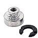 Amazicha Black Billet Aluminum Seat Bolt Tab Screw Mount Knob Cover Nut Kit Fit for Harley Davidson 1996-2019