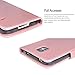 Galaxy S5 Mini Leather Flip Case - SOWOKO Samsung S5 Mini Wallet Case Credit Card Slots ID Holder, [Slim Fit] Shockproof Protective Phone Cover for Samsung Galaxy S5 Mini (Rose Gold)