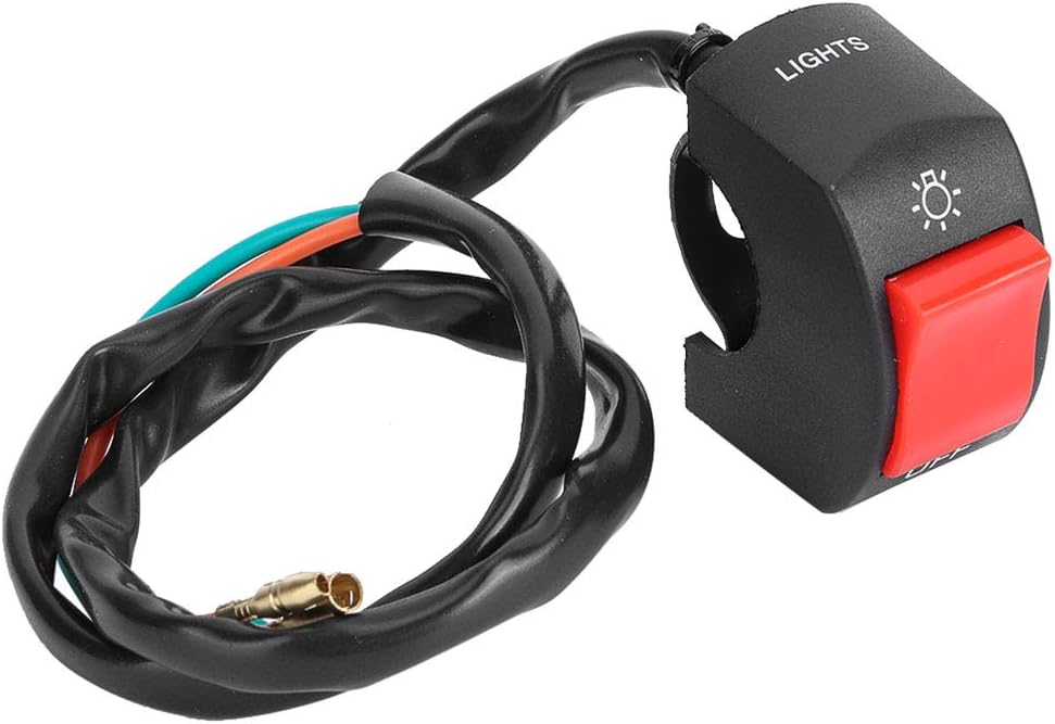 Commutateur Bouton Poussoir 22mm Pour Guidon Moto - ON/OFF Ou Retour Auto