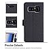 ProCase Galaxy Note 8 Wallet Case, Folio Folding Wallet Case Flip Cover Protective Case for Galaxy Note 8 2017 Release, with Card Holder Kickstand -Black
