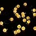 Outdoor Solar Lights Strings, LTROP 20ft 30 LED Waterproof Fairy Bubble, Crystal Ball Lights Decorative Globe String Lights for Indoor, Garden, Home, Patio, Lawn, Party and Holiday (Warm White)