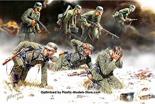GERMAN PANZERGRENADIERS 7 FIG WWII 1/35 MASTER BOX 3518 FREE SHIPPING