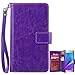 Galaxy Note 5 Case, Note 5 Case BENTOBEN Note 5 Wallet Case Stand Premium PU Leather Folio Book Style Multiple Card Slots Cash Pocket with Magnetic Closure Case Cover for Samsung Galaxy Note 5 Purple