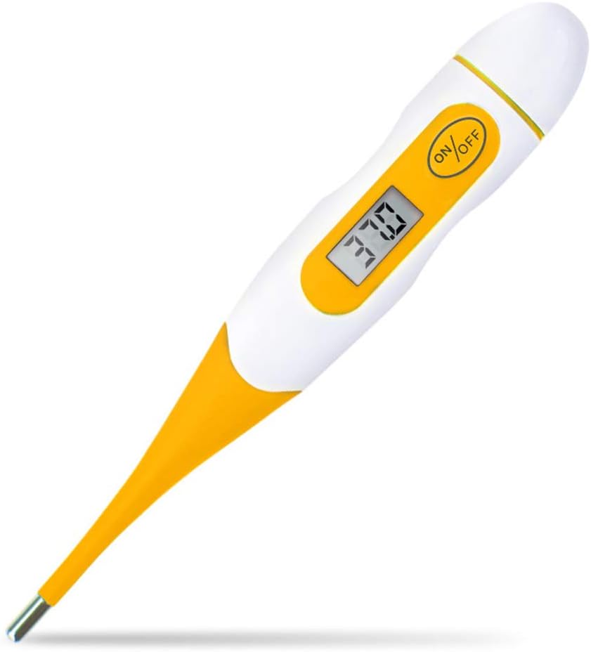 Genlesh Electronic Digital Thermometer Portable Body Temperature Gauge for Fever Instant Accurate Reading for Baby Kids and Adults