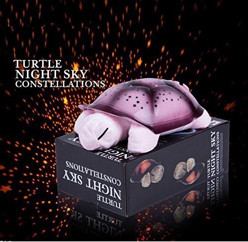 ONE Stop Shop Ideal Tortoise Night Sky Visual Display Constellation Night Light, Turtle Night Sky Star Projector Table Lamp for Kid, Romantic Couples