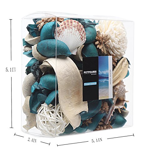 image for Qingbei Rina Gift Lavender Scent Potpourri Bag Clear Gift Box, Dried F