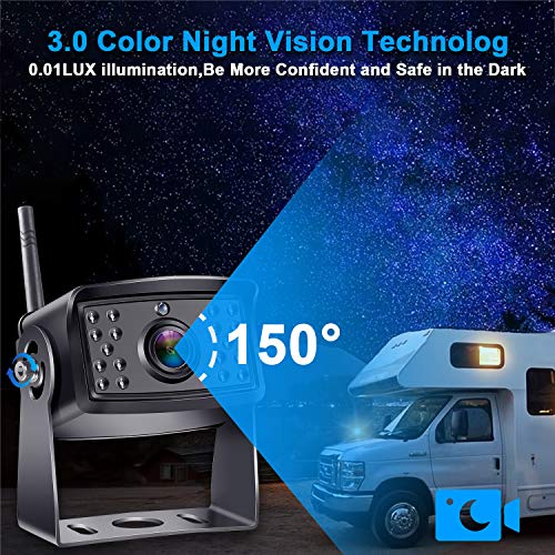 Trailer Backup Camera HD 1080P Back Up Camera Systems Wireless with 7