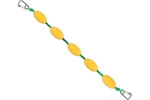 YAXSHIMU 16ft / 5M Floating Pool Safety Rope,Lane Divider with Hooks for Swimming Pools - Equipment to Divide Swim Race Lanes,Buoy Line with 5 Floats