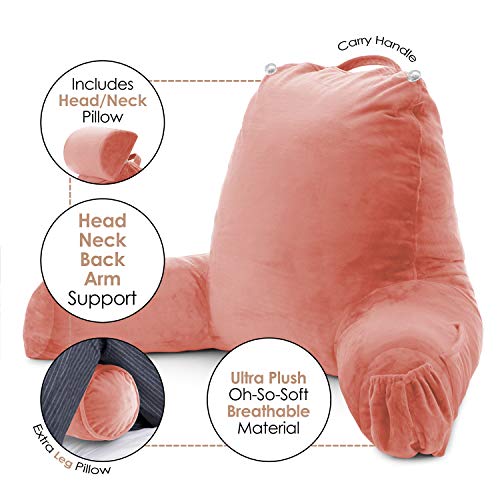 Nestl Reading Pillow Covers, (Cover Only) Extra Large Bed Rest