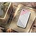 iPhone 7 Case, iPhone 8 Case, Wood Marble Pink Grey White for Women/Girls, LUMARKE Clear Bumper Matte TPU Soft Rubber Silicone Cover Phone Case