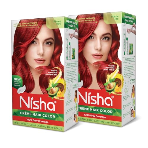 Nisha Cream Hair Color Flame Red