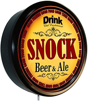 GoldenoldiesclocksGoldenoldiesclocks SNOCK Beer and Ale Cerveza Lighted Wall Sign
