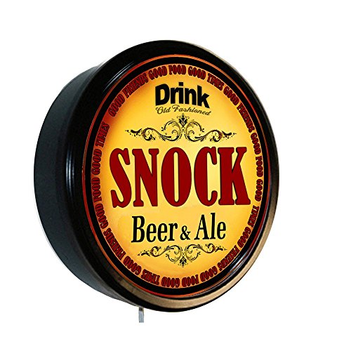 GoldenoldiesclocksGoldenoldiesclocks SNOCK Beer and Ale Cerveza Lighted Wall Sign
