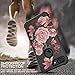 RabeMall Case for iPhone 7 Plus,Case for iPhone 8 Pretty Flowers for Girls/Women Anti-Fingerprint and Scratch-Resistant Three Layer High Impact Resistant Hybrid Protective Cover,Floral Black
