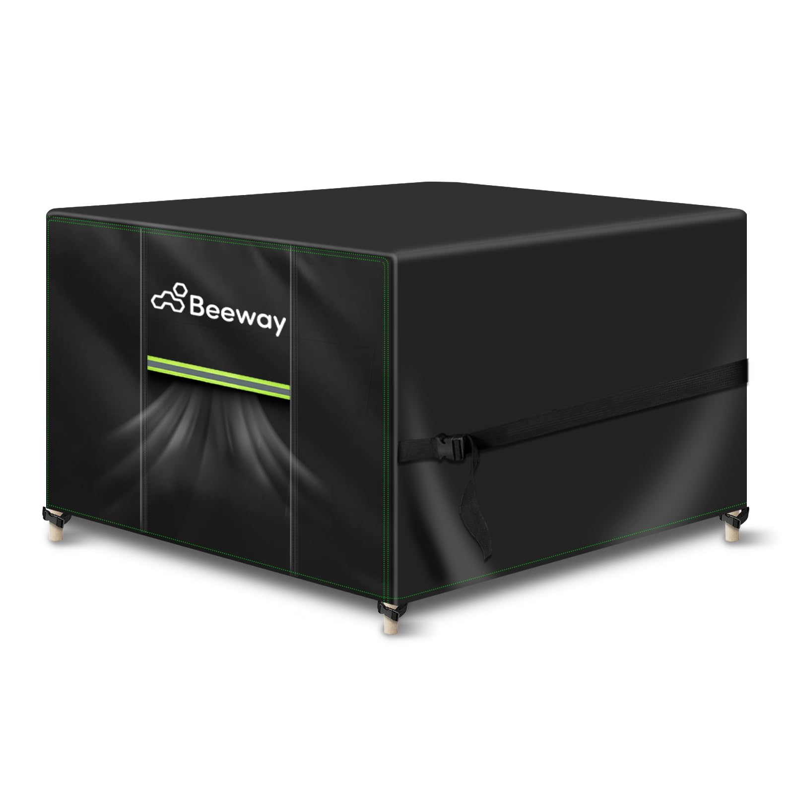 BEEWAY Garden Furniture Cover With Air Vent, Waterproof Patio Rattan Sofa Table Chair Set Cover - 420D Oxford Fabric, Windproof - 125x125x72cm