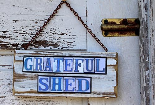 New Orleans Street Tile images spelling"Grateful Shed". A Welcome sign for Dead Heads.