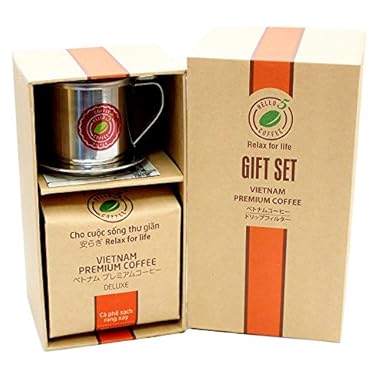 VietBeans Giftset Deluxe – Hochwertiges Kaffeegeschenk für Kaffeeliebhaber - Gemahlener Röstkaffee 250g + Kaffeefilter – Kaff