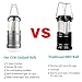 2 Pack LED Camping Lantern ,Battery Powered Hanging Lanterns - Survival Kit for Hurricane, Emergency, Storm, Power Outage