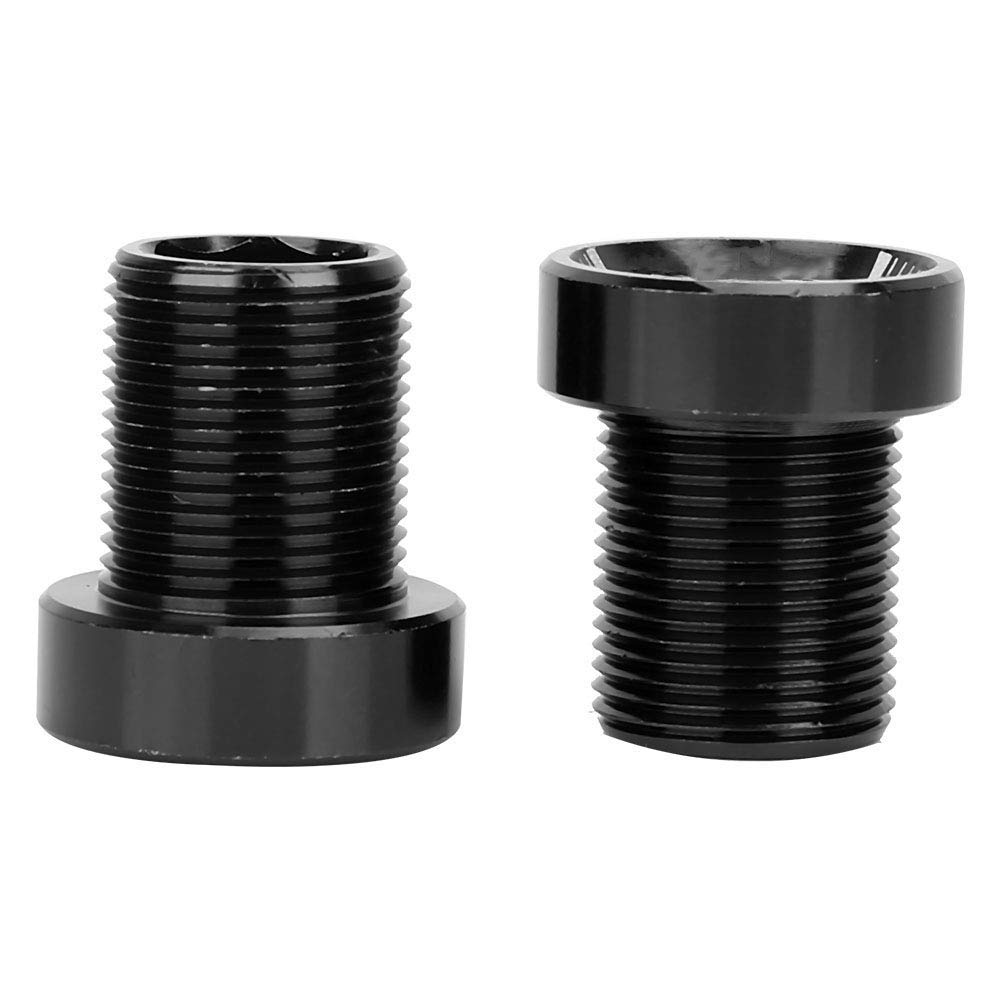 Bike Crank Arm Bolt, M15 Bottom Bracket M1519mm Splined Bottom Bracket Bike BB Axis Screws for Mountain Road (Black)