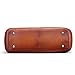 AINIMOER Womens Genuine Leather Vintage Tote Shoulder Bag Top-handle Crossbody Handbags Large Capacity Ladies' Purse (Sorrel)