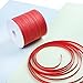 Whaline 229 Yards Christmas Raffia Paper Ribbon Red Craft Packing Paper Twine Raffia String for Valentines and Holiday Gifts, DIY Decoration and Weaving,1/4 inch Width