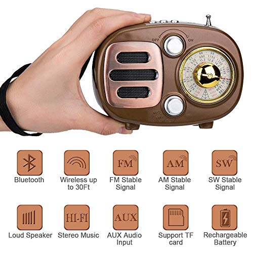 1 Bluetooth+Speaker+Portable+Shortwave+Rechargeable